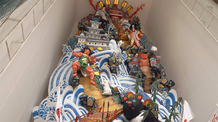 2022年の櫛田神社飾り山笠(見送り)