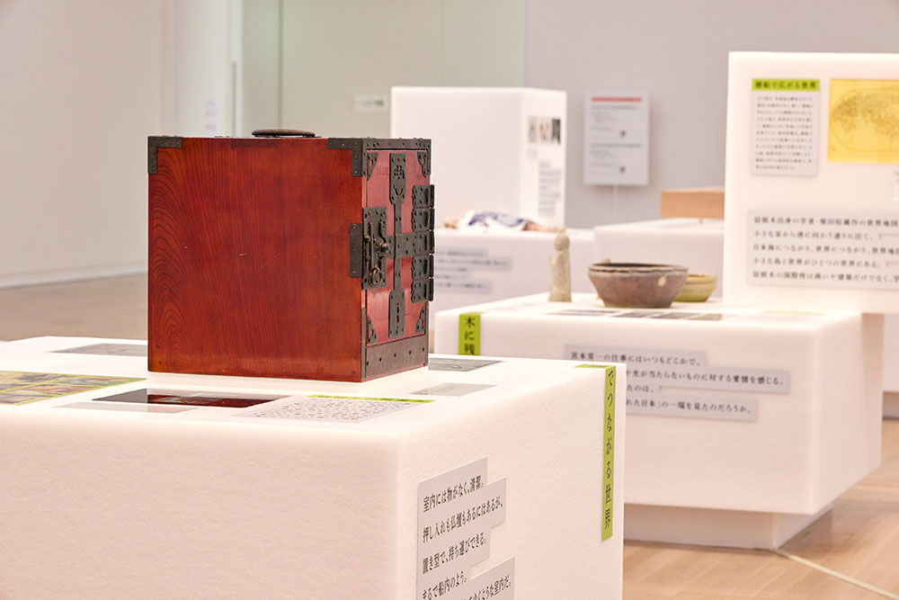 Installation view: Niigata Prefecture, Sado City by Ryue Nishizawa, DESIGN MUSEUM JAPAN Exhibition at The National Art Center, Tokyo, Japan, 2022